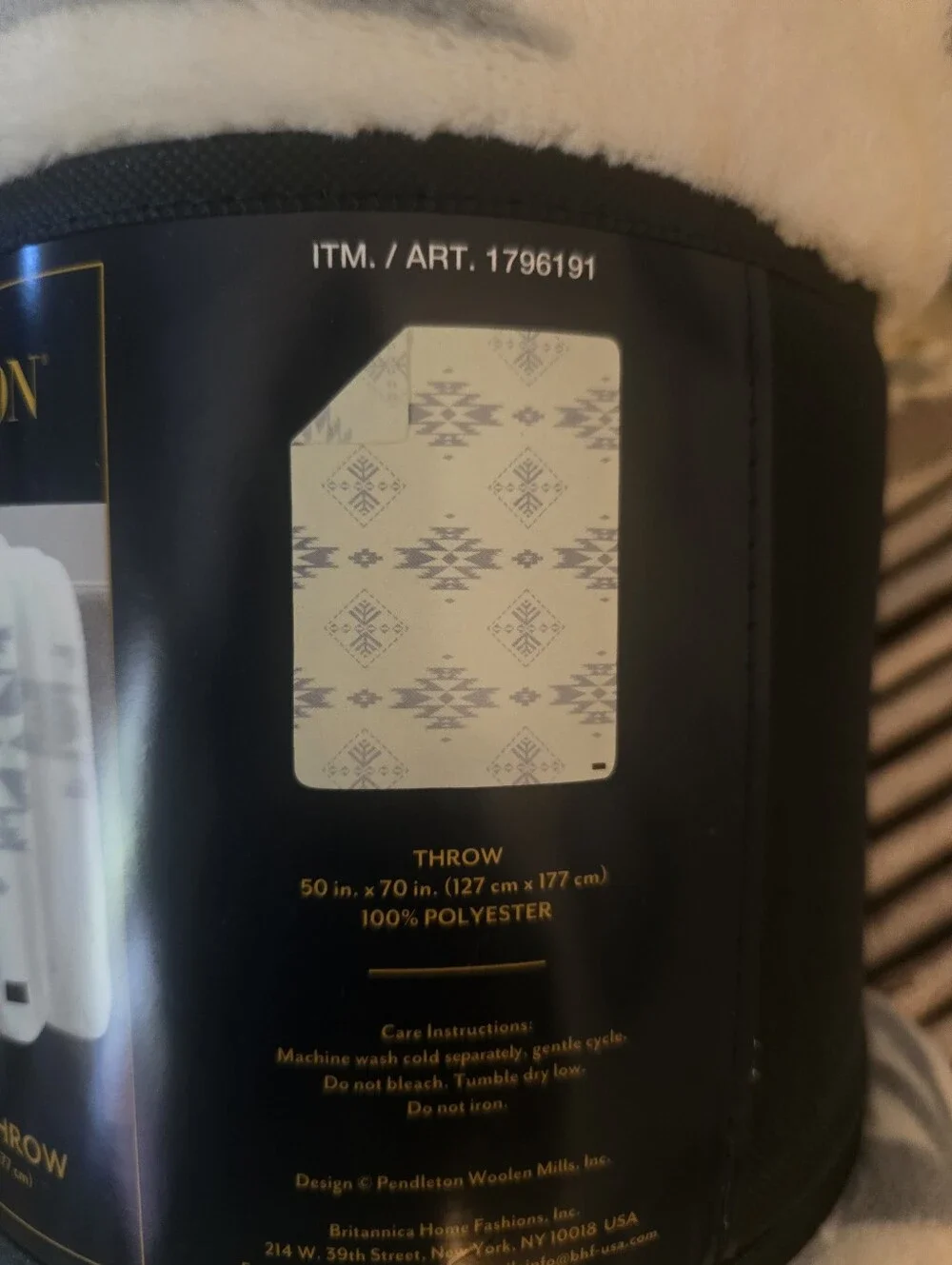 BNWT Pendelton Ultra Soft Throw Blanket 'Birch Tree' Pattern Cream (50